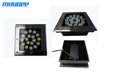 چراغ های زیرزمینی LED 18W DMX در فضای باز 85-265VAC، چراغ زیرزمینی LED با فاشیا مربع