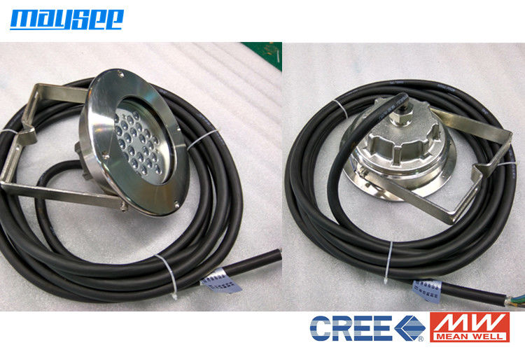 RGB تغییر رنگ زیر آب 72W LED برکه چراغ با CREE XPE چیپس