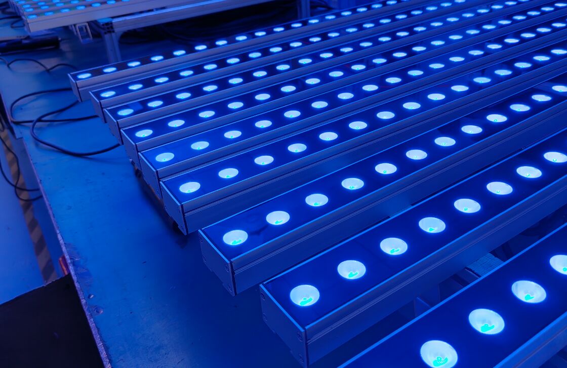 چراغ‌های وال واشر LED 18-48 وات با قابلیت روشن و خاموش یا حالت کنترل DMX512 مناسب برای دمای عملیاتی از -10 درجه سانتیگراد تا 40 درجه سانتیگراد