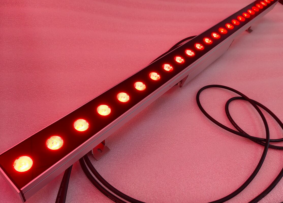 چراغ‌های وال واشر LED با حالت کنترل روشن/خاموش یا DMX512 با 24 عدد منبع نور LED و ساختار آلیاژ آلومینیوم بادوام